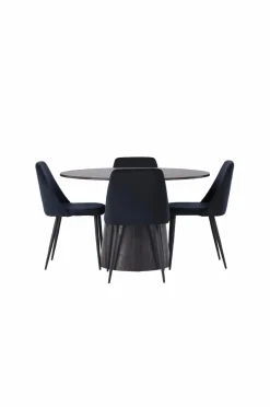 Venture Home Spisegrupper>Spisegruppe Lanzo med 4 stole Night Black