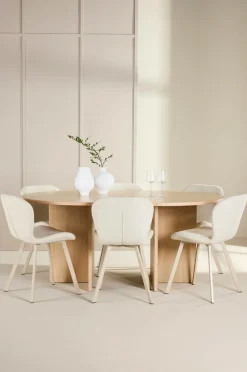 Venture Home Strada-spisebord med Lilja-stol Beige Hot