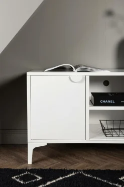 Venture Home TV-bænk Piring Sort/hvid Clearance