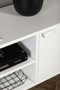 Venture Home TV-bænk Piring Sort/hvid Clearance