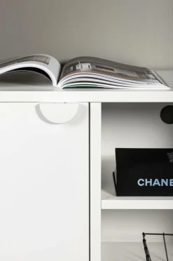 Venture Home TV-bænk Piring Sort/hvid Clearance