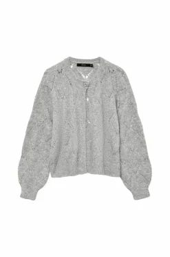 Vero Moda Cardigan vmShell LS O-neck Light grey melange Best