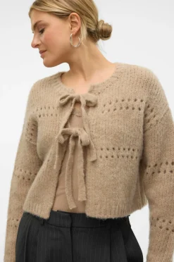 Vero Moda Cardigan vmAdelina LS Short Two Way Silver mink New