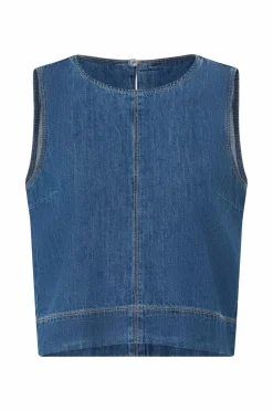 Vero Moda Denimvest vmJessica SL Denim Top Vi3493 Light blue denim Hot