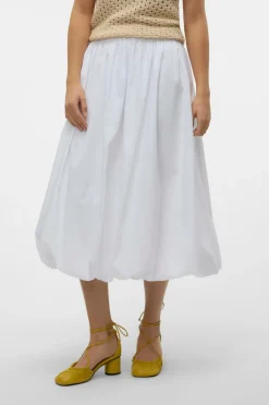 Vero Moda Nederdel vmFriba MW 7/8 Balloon Skirt Wvn GA Snow white Online