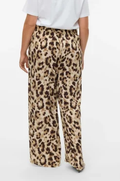 Vero Moda Curve Bukser vmcAnna HW Wide Pull Up Pant Wvn Sandshell Sale