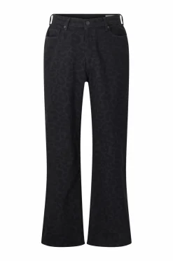 Vero Moda Curve Jeans vmcTessa HR Wide Animal Print Black denim Online