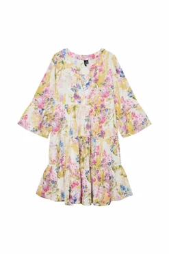 Vero Moda Curve Tunikaer>Tunika vmDichte 3/4 Tunic Wvn Curve Snow white