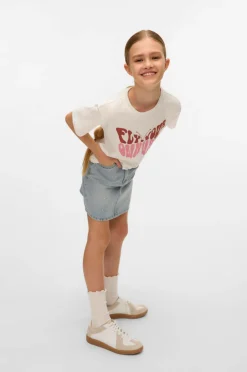 Vero Moda Girl Cowboynederdel vmBling MR Short Rhines Denim Skirt Light blue denim Outlet