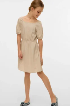 Vero Moda Girl Kjole vmMymilo S/S Short Dress Wvn GA Girl Silver lining Sale