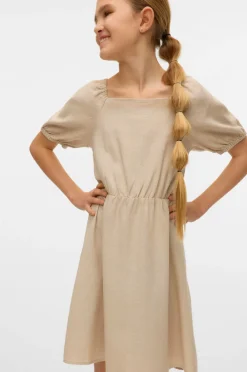 Vero Moda Girl Kjole vmMymilo S/S Short Dress Wvn GA Girl Silver lining Sale