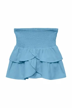 Vero Moda Girl Nederdele>Nederdel vmEmma Smock Layer Short Skirt Wvn Airy blue