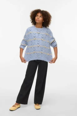 Vero Moda Girl Trøjer & Cardigans>Pullover vmNew Hatty Brunnera blue