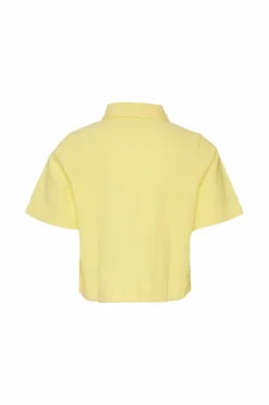 Vero Moda Girl Skjorte vmHart SS Short Shirt Wvn Girl Lemon zest Sale