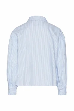 Vero Moda Girl Skjorter>Skjorte vmPinny LS Shirt Wvn Girl Bright white