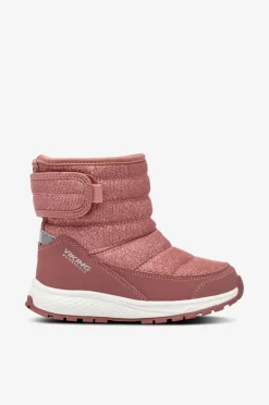 Viking Vinterfodtøj|Boots, Støvler & Snørestøvler>Vinterstøvler Equip Glitter Warm WP Pull on Pink