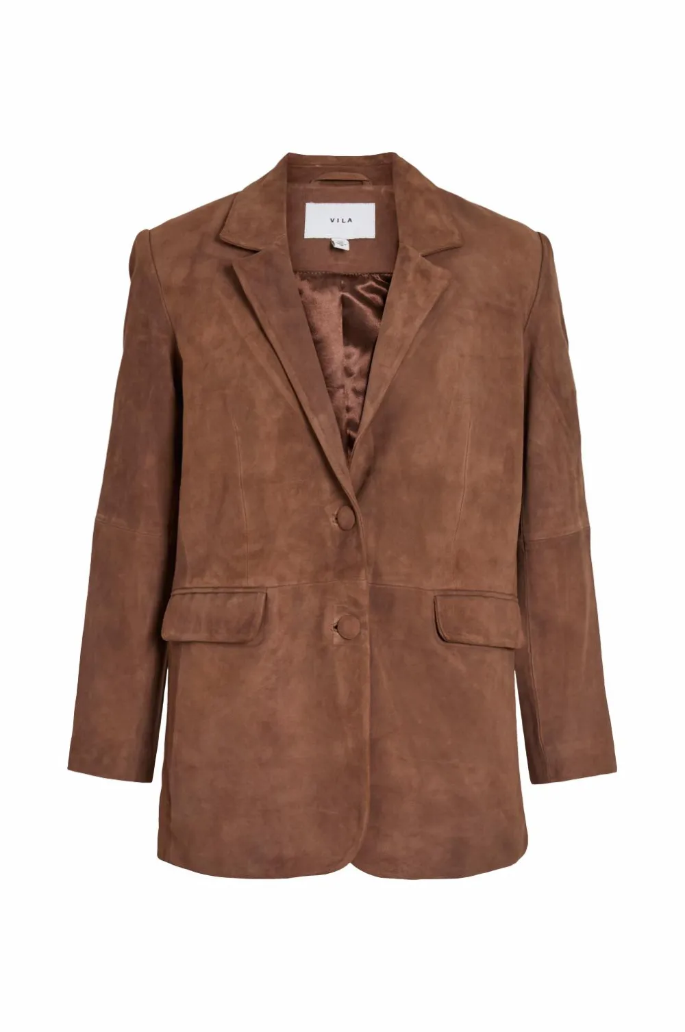 Vila Blazere & Veste>Blazer i ruskind viSuede L/S Downtown brown