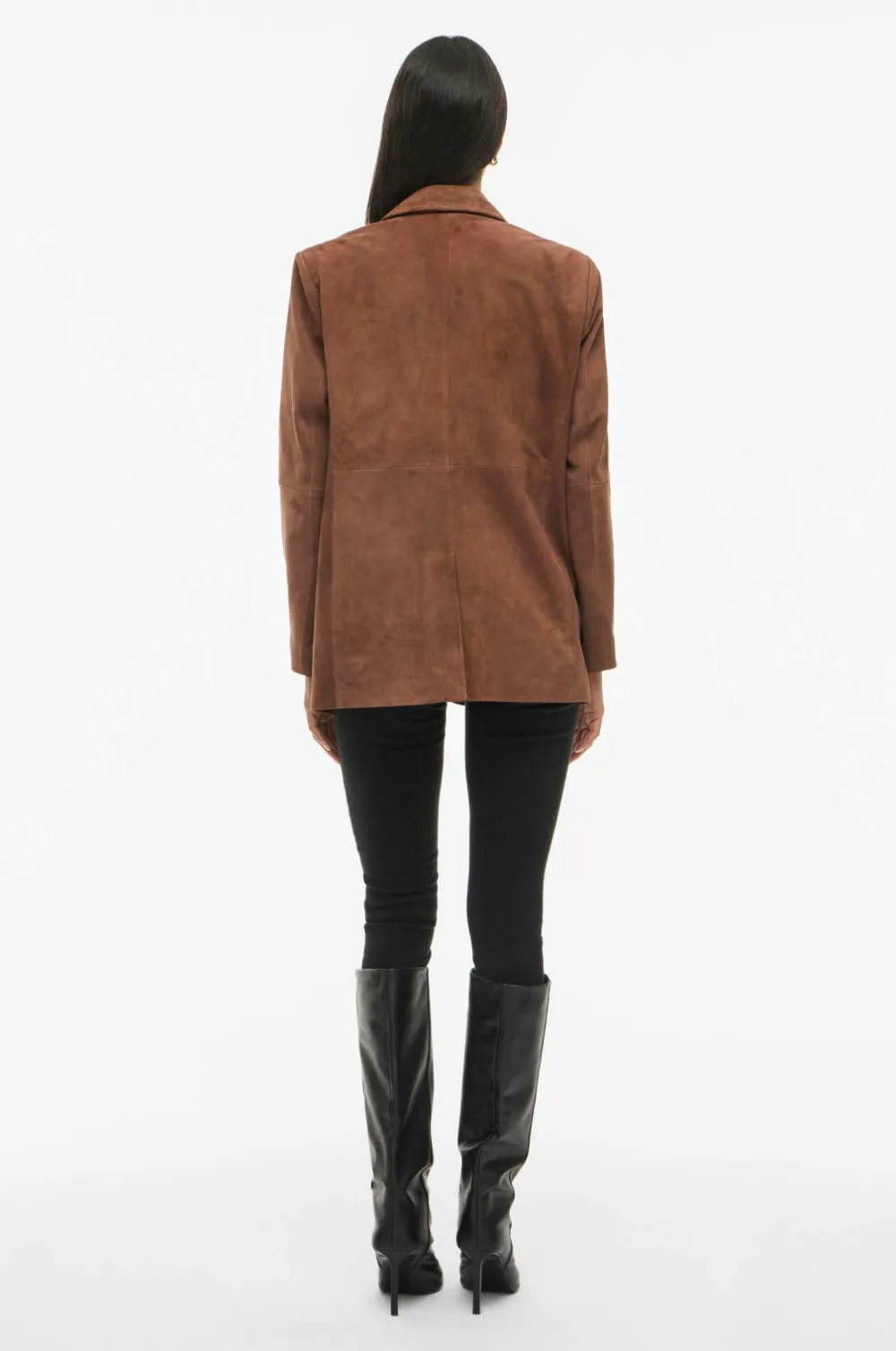 Vila Blazere & Veste>Blazer i ruskind viSuede L/S Downtown brown
