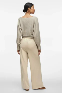 Vila Bukser viClua HW Wide Feather gray Outlet