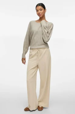 Vila Bukser viClua HW Wide Feather gray Outlet