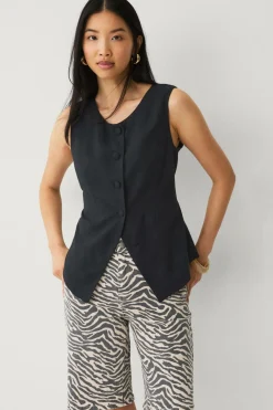 Vila Denimshorts viChia HW Long Denim Shorts Birch Hot