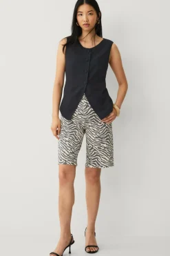 Vila Denimshorts viChia HW Long Denim Shorts Birch Hot