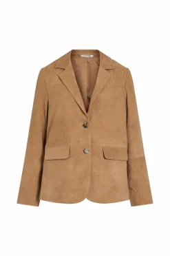 Vila Habitjakke viIda L/S Suede Blazer Toasted coconut New