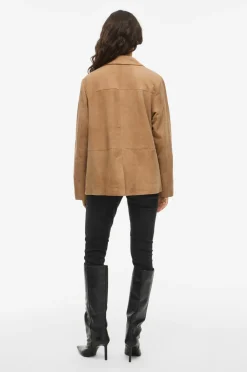 Vila Habitjakke viIda L/S Suede Blazer Toasted coconut New