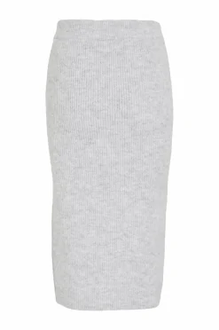 Vila Nederdele>Nederdel viRetta Pencil Knit Light grey melange