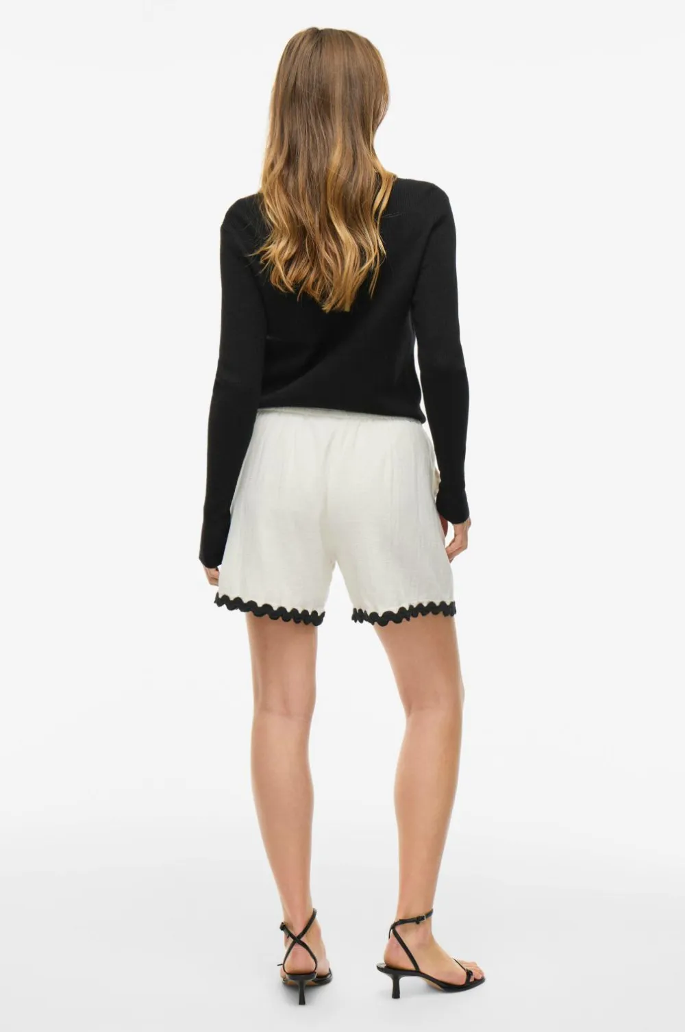 Vila Shorts>Shorts viManda Wavy RW Birch