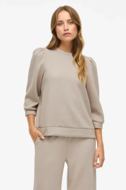 Vila Sweatshirt viReflect 3/4 / LN Natural melange Outlet