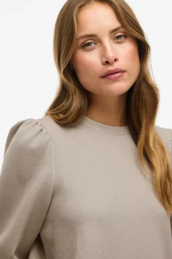 Vila Sweatshirt viReflect 3/4 / LN Natural melange Outlet