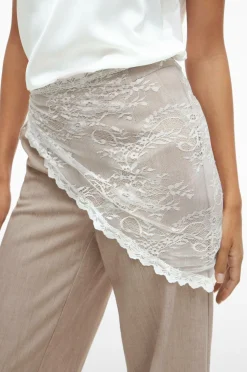 Vila Tørklæde viAliva Lace Snow white Hot