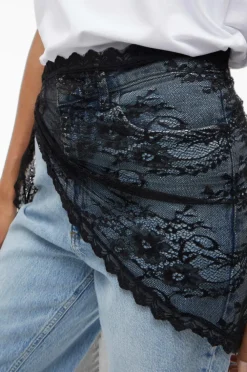 Vila Tørklæde viAliva Lace Black Outlet