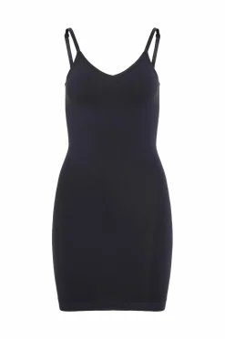 Vila Underkjole viMacie V-neck S/L Seamless Black beauty