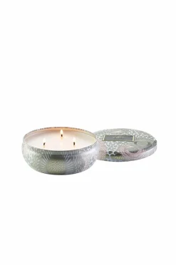 Voluspa Tahitian Coconut Vanilla 3-Wick Tin Candle 40H Ingen farve Discount