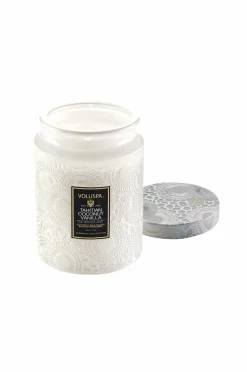 Voluspa Tahitian Coconut Vanilla Large Glass Jar Candle 100 H Ingen farve Clearance