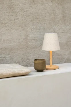 watt & VEKE Genopladelige Lamper>Bordlampe Tess bærbar Naturlig