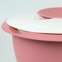 Westmark Bagetilbehør & Bageredskaber>Røreskål med todelt låg, 2,5 l, Lyserød