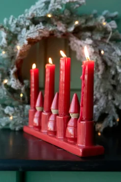 Wikholm Form Julepynt>Lysestage Santa Red