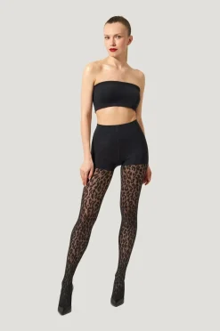 Wolford Strømpebukser Leo Control Top Black Clearance