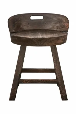 WOOOD Dekorativ skammel Rosalie Mørkebrun Best