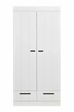 WOOOD Garderobeskabe>Garderobe Connect m struktur, H195xB94xD53 Hvid