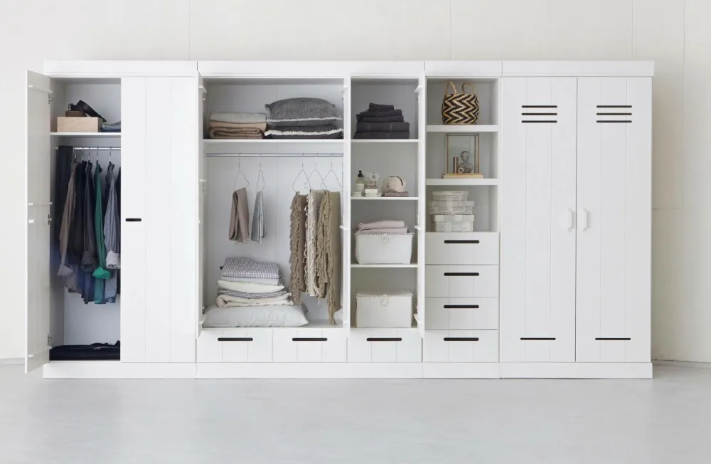 WOOOD Garderobeskabe>Garderobe Connect, H195xB94xD53 Hvid