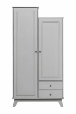 WOOOD Garderobeskabe>Garderobeskab Lily Grå