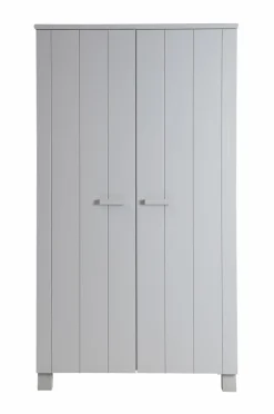 WOOOD Garderobeskabe>Garderobeskab Dennis Concrete Grå