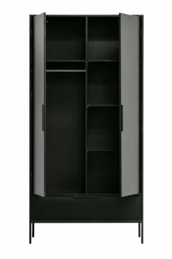 WOOOD Garderobeskab Adam Sort Online