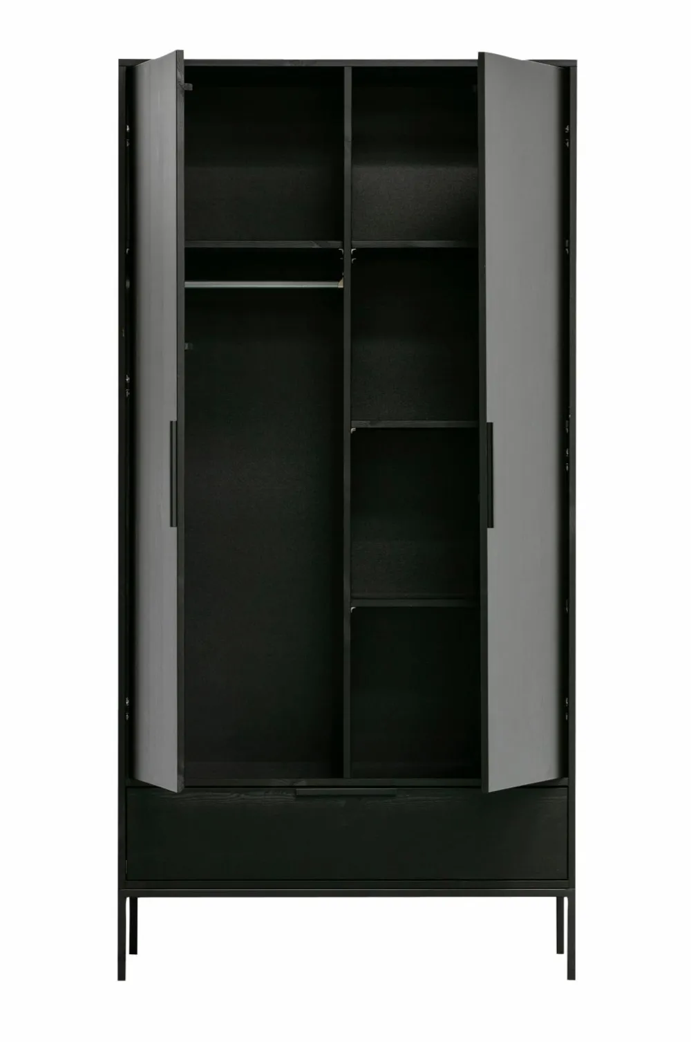 WOOOD Garderobeskab Adam Sort Online