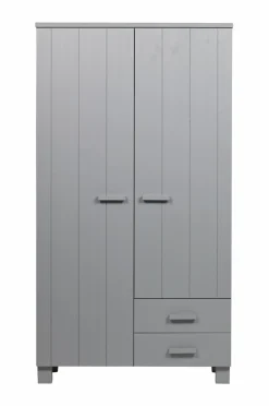 WOOOD Garderobeskab Dennis Concrete Grå Discount