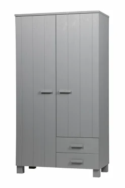 WOOOD Garderobeskab Dennis Concrete Grå Discount